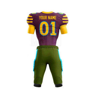 Uniforme de football américain de la meilleure qualité Conception personnalisée du meilleur uniforme de football américain en polyester - Product Image 5