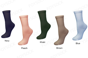FOYSOCK KOREA Custom Logo cavigliera con Design OEM in cotone lavorato a maglia di alta qualità a coste leggere semplici da donna Casual - Product Image 4