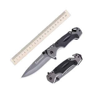 Cuchillo Plegable Multiherramienta Compacto de Acero de Damasco con Borde Dentado, Personalizable OEM, Garantía de 3 Años, para Jardinería y Supervivencia en la Selva - Product Image 5