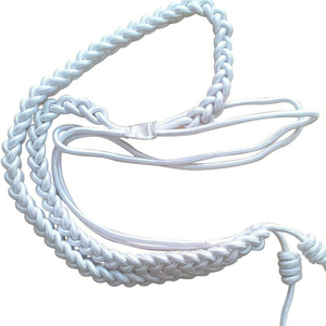 ชุดเดรสสายปลายสายสีทองเงินสีขาว - Product Image 2