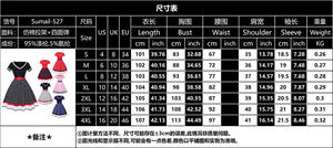 Robe rétro vintage à pois Rockabilly 4XL Vêtements pour femmes rondes Col en V Ceinture A-Lined <span class=keywords><strong>Pin</strong></span> <span class=keywords><strong>up</strong></span> Robe midi des années 50 - Product Image 6