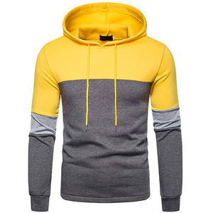 Nouveau Style hommes sweats à capuche pull à manches longues décontracté polaire sweats hiver couleur unie hauts à capuche veste - Product Image 4