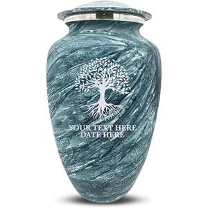 Urna conmemorativa hecha a mano de alta calidad para cenizas humanas Urna de recuerdo decorativa personalizada Diseño personalizado para entierro o cenizas - Product Image 1