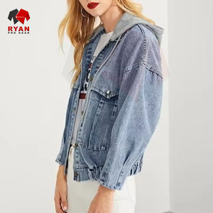 ผู้ผลิตเสื้อแจ็คเก็ตยีนส์ผู้หญิง รับผลิตแบบ OEM ODM เสื้อแจ็คเก็ตยีนส์แฟชั่นลำลองสำหรับผู้หญิง ขายส่ง - Product Image 3