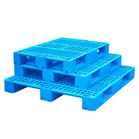 Paletas de Plástico Reciclado Ventiladas de Alta Resistencia Personalizadas, Ecológicas, Duraderas, de Una Sola Cara, Entrada de 4 Vías, Tipo 4, Carga Estática Competitiva