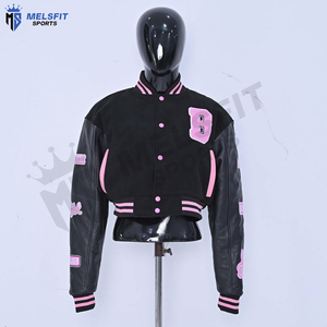 Veste universitaire pour homme de taille standard respirante, col montant, broderie personnalisable, veste d'hiver pour la vente en gros - Product Image 3