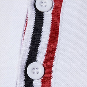 SONISPO Men's <b>White</b> Short Sleeve for Shirt Contrast Trim Front Pocket Regular Fit Casual Breathable Customized Oxford Fabric - Product Image 5