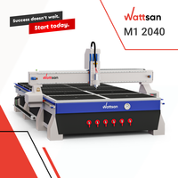 Wattsan M1 2040 3kw 4.5kw 6kw 1325 2030 2040 Fresadora CNC de madera con mesa de vacío