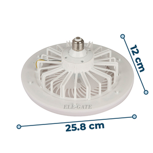 Ventilatore da Soffitto Moderno 3 in 1 da 60W con Illuminazione LED, Telecomando AC, Pale da 52 Pollici, 110V/220V, Corpo Lampada in ABS/ACRYLIC/CRISTAL - Product Image 4