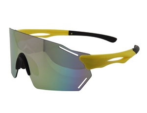 2024 ngoài trời núi không có vành thể thao Kính mát PC lớp phủ gương UV400 bảo vệ có sẵn vàng/đỏ/xanh thiết kế unisex - Product Image 2