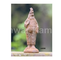 Sculptures de jardin en lapin en fonte robuste de haute qualité parfaites pour le décor de patio de cour de jardin à la maison