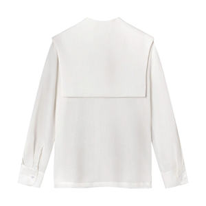 Blusa de lino Serena al mejor precio para mujer, nueva tendencia, estilo informal de moda, servicios ODM de verano con decoración de logotipo hecha en Vietnam - Product Image 3