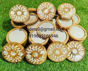 Espejo de Vanidad Mini de Madera Artesanal de Lujo con Incrustaciones de Nácar Elegante, Diseño Ecológico, Personalizado para - Product Image 4