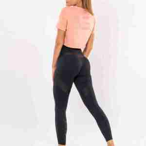 Women's <b>Crop</b> Tank <b>Top</b> Active Wear Summer Breathable Quick Dry Polyester/Cotton Body Contour Sleeveless Double Lined Yoga Shirts - Product Image 4