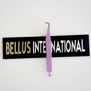 Wholesale 90° Volume Eyelash Tweezers Custom Logo Pointed Stainless Steel Anti-Magnetic Lash Extension <b>Tools</b> - Product Image 1