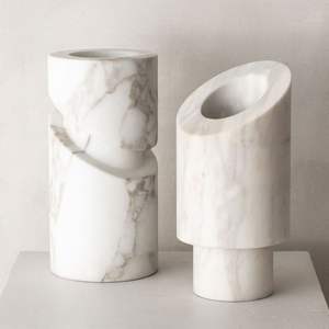 Jarrón de Flores de Mármol de Marca Privada para Decoración de Mesa, Mejora la Estética del Hogar con un Diseño de Piedra Natural Atemporal - Product Image 5