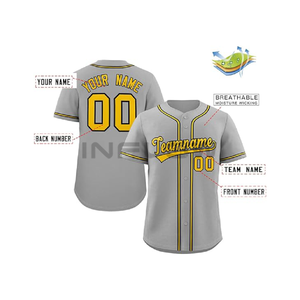 Jersey de béisbol y softbol personalizado, diseños de uniformes, 100% poliéster, patrón de equipo juvenil, conjuntos de sublimación, ropa de béisbol - Product Image 2