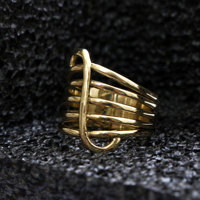 Nouvelle bague unisexe en laiton plaqué or 18 carats, design personnalisé, pour usage quotidien, fiançailles, anniversaires, fêtes, motif animalier