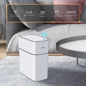 Bote de Basura Inteligente con Sensor Joybos, Popular, Rectangular, de ABS, Diseño Moderno para Uso en Interiores/Exteriores/Dormitorio/Baño - Product Image 6