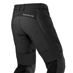 Pantalones de moto fabricados con tela textil reforzada y armadura de nivel 1 CE para protección en carretera. - Product Image 6