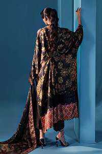 Lehenga Choli Anarkali en mousseline de soie brodée, tenue de soirée pour femmes, avec de riches embellissements - Product Image 4