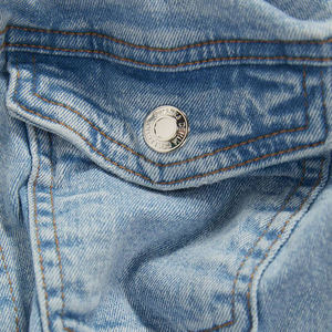 แจ็กเก็ตยีนส์ขาดสำหรับผู้ชายเสื้อโค้ทลำลองแนวสตรีทแฟชั่น - Product Image 4