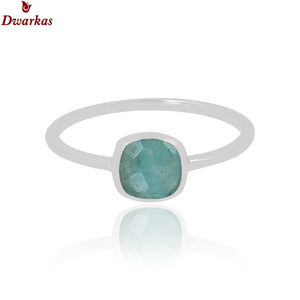 Bague classique en argent sterling 925 avec pierre de topaze bleue pour vêtements de fête pour hommes et femmes - Product Image 4