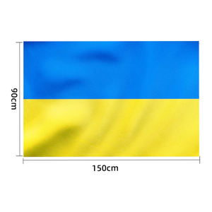 2024 Euro celebrazione del calcio di vendita caldo 100% poliestere resistente 90x150cm personalizzare bandiere 3x5 ft bandiera <span class=keywords><strong>ucraina</strong></span> - Product Image 2
