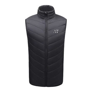 เสื้อกั๊กขนเป็ดแบบลำลองสำหรับผู้ชายเสื้อกั๊กกันหนาวระบายอากาศได้ดีราคาโรงงานตกแต่งด้วยกระดุม - Product Image 4