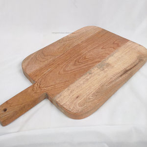 Mini tabla de cortar de charcutería personalizada de madera de acacia maciza pulida ecológica con logotipo a bajo precio - Product Image 1