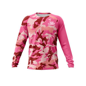 Camisas de pesca con impresión por sublimación UPF50 para hombres, camisas de secado rápido con protección Uv, polos de pesca de manga larga de rendimiento - Product Image 6