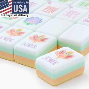 Juego <span class=keywords><strong>de</strong></span> Fichas <span class=keywords><strong>de</strong></span> Mahjong Americano <span class=keywords><strong>de</strong></span> Acrílico <span class=keywords><strong>de</strong></span> 4 Capas Garantizado, 160 Piezas, Diversos <span class=keywords><strong>Colores</strong></span>, Colorido y Mágico - Product Image 4