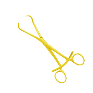 Pinzas de Reducción Ósea Manuales de Oro Completo de 5.5 Pulgadas, Instrumentos Quirúrgicos Ortopédicos de Acero Inoxidable con Certificación CE - Product Image 1