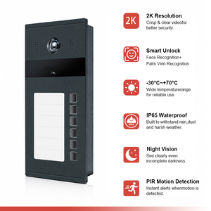 Hiwink Tuya Smart 2K <span class=keywords><strong>Video</strong></span> 5G WiFi 2.5D Écran tactile <span class=keywords><strong>IP</strong></span> Vidéo Portier électronique compatible avec les systèmes d'<span class=keywords><strong>interphone</strong></span> et de sécurité Wideofon - Product Image 1