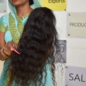 100% cuticules alignées non transformées vierge noir vietnamien Extensions de cheveux humains vague bouclée et afro Curl faisceaux de tissage - Product Image 5