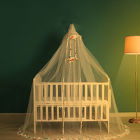Meilleure vente de moustiquaire pliable en polyester pour lit de bébé moustiquaire pour bébé