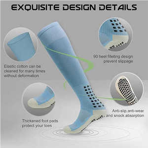 Chaussettes de parc de trampoline antidérapantes personnalisées Jump Grip Chaussettes de cheville antidérapantes antidérapantes Chaussettes de compression unisexes à vendre OEM personnalisé - Product Image 4