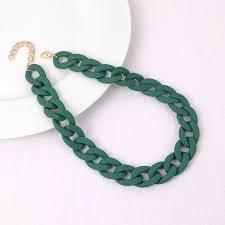 Women's Boho Chic Style Necklace Handmade Eco-Friendly Natural Horn Chain Resin Combination Statement By HAND MADE CRAFT - Product Image 5