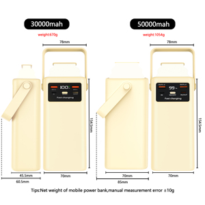 Nouveaux styles souper <span class=keywords><strong>30000mAh</strong></span> 50000 mah 22.5W <span class=keywords><strong>batterie</strong></span> <span class=keywords><strong>externe</strong></span> à charge rapide avec lampe de poche à affichage numérique 30000 50000 Mah pour <span class=keywords><strong>iPhone</strong></span> - Product Image 2