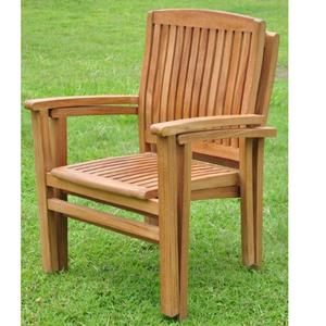 เก้าอี้ซ้อนได้ ไม้สักอเมริกัน ผลิตในอินโดนีเซีย เฟอร์นิเจอร์ไม้แท้ - Product Image 1