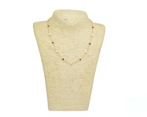 925 <b>Sterling</b> <b>Silver</b> Iolite Quartz and Pearl <b>Necklace</b> With Gold Plated Best Gift for Valentines Day and New Year - Product Image 2