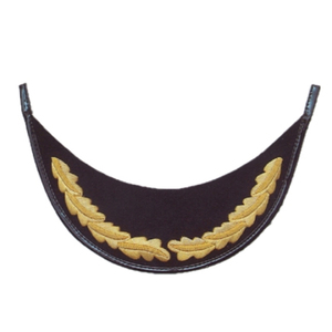 Visière brodée de haute qualité pour officiers de cérémonie, faite à la main, avec fil de bullion pour chapeaux d'extérieur, uniformes, bord incurvé - Product Image 1