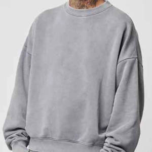 Streetwear personnalisé pour hommes Ensembles de sweatshirts à épaules tombantes Sweat-shirt de haute qualité en coton lourd avec logo brodé OEM - Product Image 6