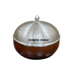 Réchauffeur d'aliments en acier inoxydable Casserole artisanale d'excellente qualité Dernière collection Réchauffeur d'aliments décoratif fantaisie en métal - Product Image 5