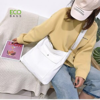 Sac fourre-tout moyen en toile de coton personnalisé, écologique, réutilisable, moderne, multifonctionnel, pour étudiants, avec poignées, pour le shopping, avec logo
