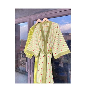 Bata Kimono de Algodón con Estampado de Leopardo, Ropa de Estar Estilo Boho, Bata para Regalo de Aniversario, Bata de Invierno, Bata de Guepardo, Bata de Leopardo - Product Image 1