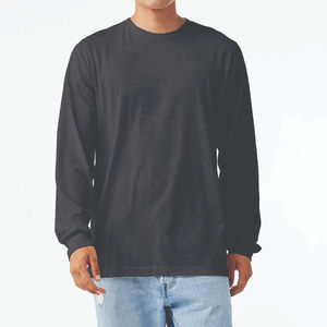 T-shirts de base T-shirts pour hommes personnalisés T-shirts surdimensionnés à manches longues T-shirts pour hommes vente en gros Fournisseur de t-shirts à manches longues Fabrication OEM - Product Image 2