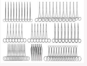 Juego de Instrumentos Quirúrgicos Veterinarios de 72 Piezas, Kit de Esterilización y Castración, Manual, Acero Inoxidable Alemán, Certificado CE - Product Image 5