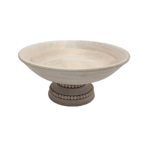 Bol à fruits de forme ronde en bois décoratif classique pour ustensiles de cuisine de table bol à salade maison et hôtels nourriture et collations bols de service - Product Image 1