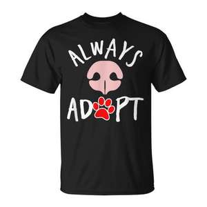Camiseta de entrenamiento para perros de rescate Adopt Don't Shop New Puppy Rescue - Product Image 1